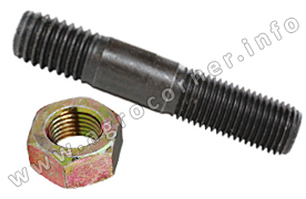 Stud, R/Axle Housing Small